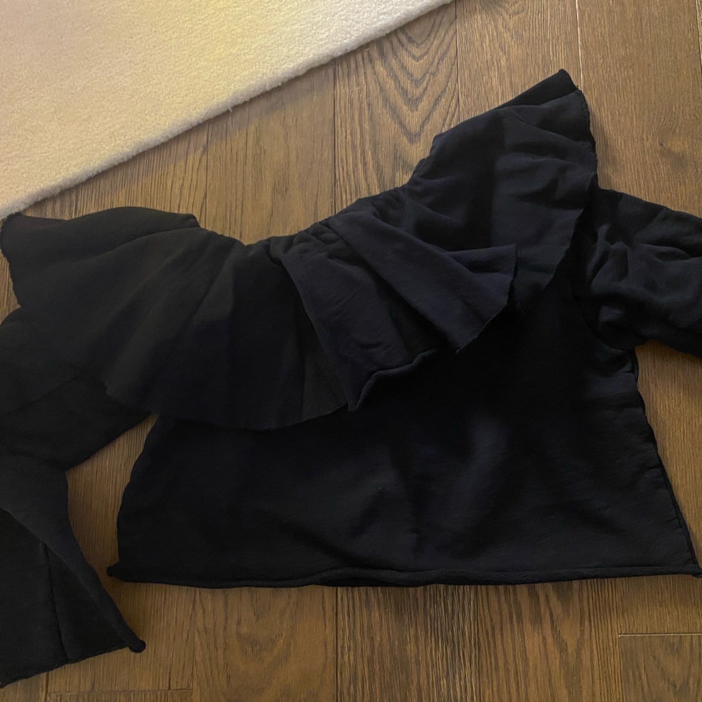 MSGM off shoulder sweatshirt